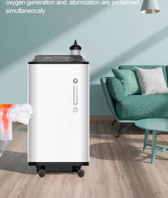 छिटकानेवाला के साथ घरेलू चिकित्सा 10L पोर्टेबल ऑक्सीजन Concentrator