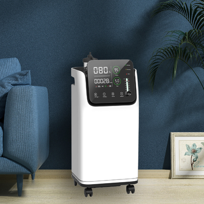 पोर्टेबल कक्ष शुद्ध O2 Concentrator 5l उच्च शुद्धता छोटा