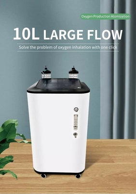 कस्टम मेडिकल ग्रेड पोर्टेबल 10L ऑक्सीजन कॉन्सेंट्रेटर मशीन 220V